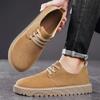 Retro Herren Freizeit Lederschuhe Rutschfest Outdoor Bequeme Sneaker Herbst Wildleder Herren Trendige Schuhe Designer Wanderschuhe Mann