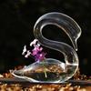 Creative Home Swan Transparent Vase Lucky Pure Grace Decoration Valentine's Day Ornament