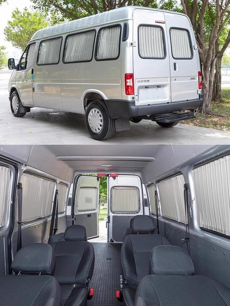 Sinotruk Pioneer V PRO Sun Visor Mid-Axis Car Curtains - Double Rail Blackout and Heat Insulation.