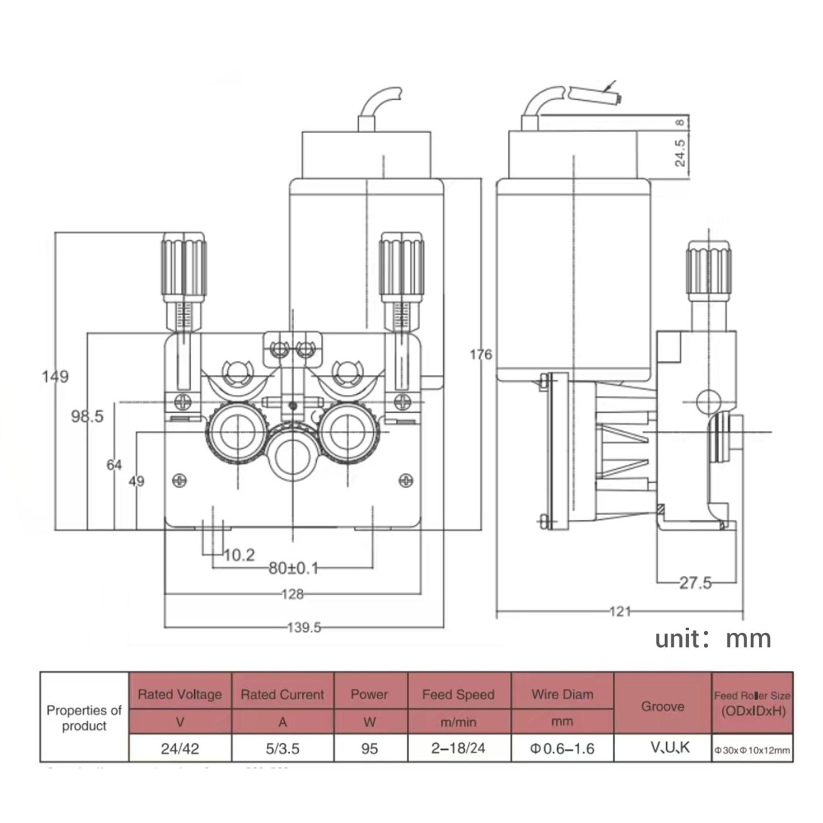 4 Roller Wire Feed Motor 15KG