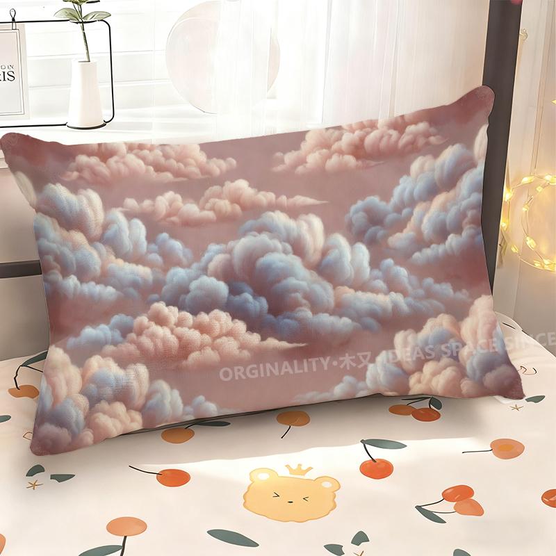 Dreamy Clouds Pillowcase Design Suitable For Sofa Bedroom Car Pillow Cover Cushion Rectangular Back Cushion
