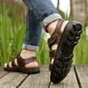 Genuine Leather Men Sandals Male Summer Shoes Outdoor Casual Sandal Cowhide Beach Shoes Classic Non-slip Men's Sandles