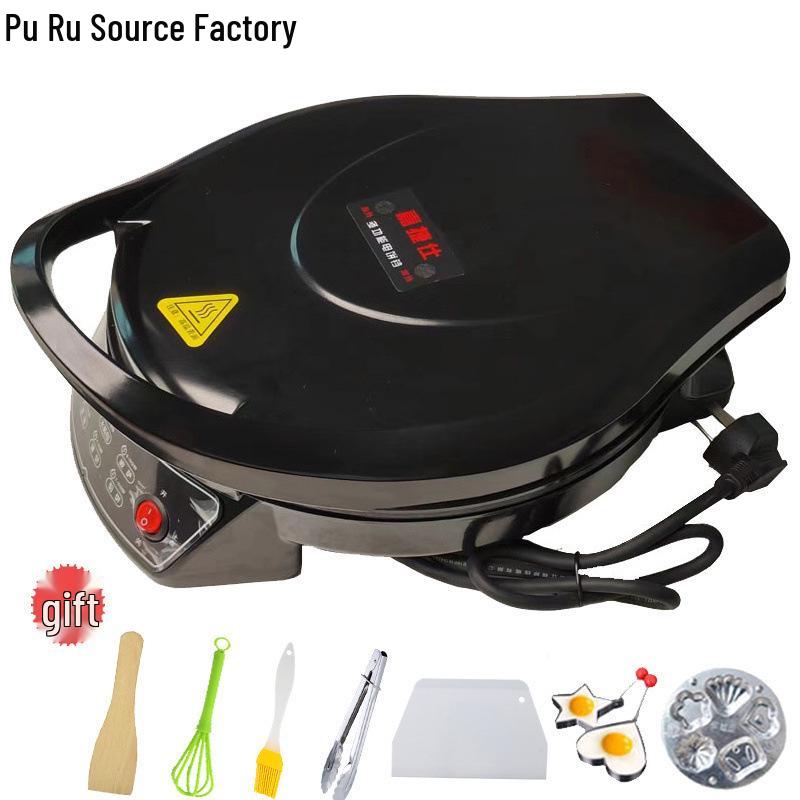 Electric Double-Sided Pancake Maker: Non-Stick, Auto Power-Off, Deepened Design for Frying & Grilling