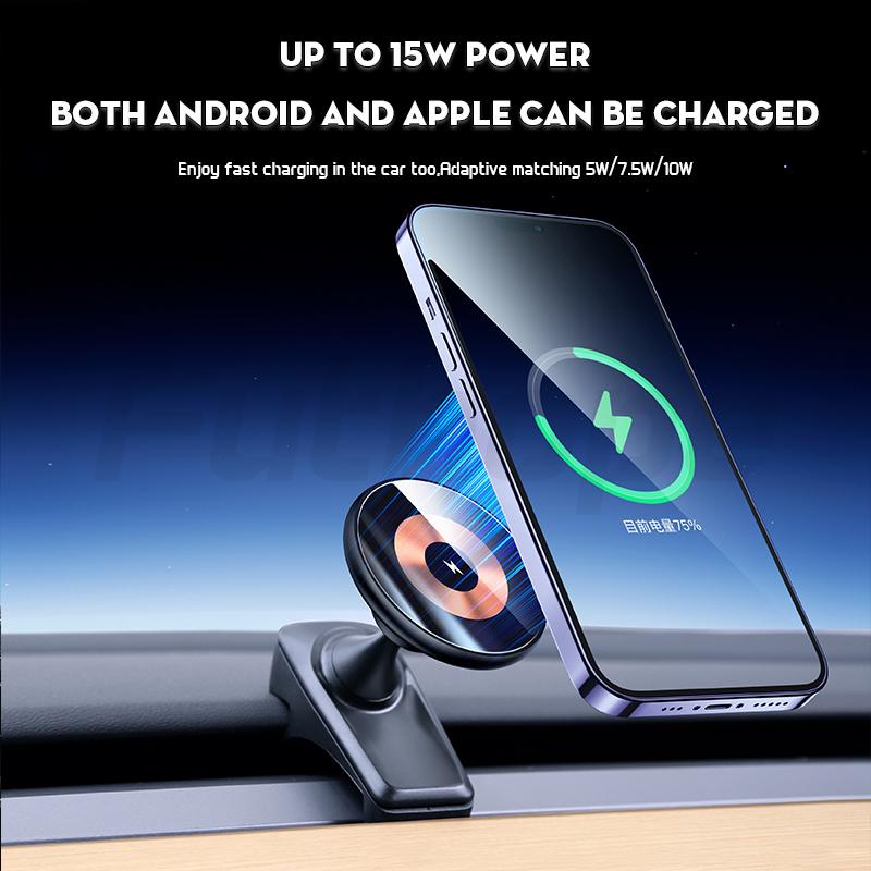 Futhope Wireless Charge Holder Stable Phone For Tesla Model Y Model 3 2018-2023 Air Outlet 180 ° Rotation Universal GPS Stand