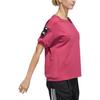 Adidas Logo Print Round Neck Short Sleeve T-Shirt Women Tops Pink GP0342