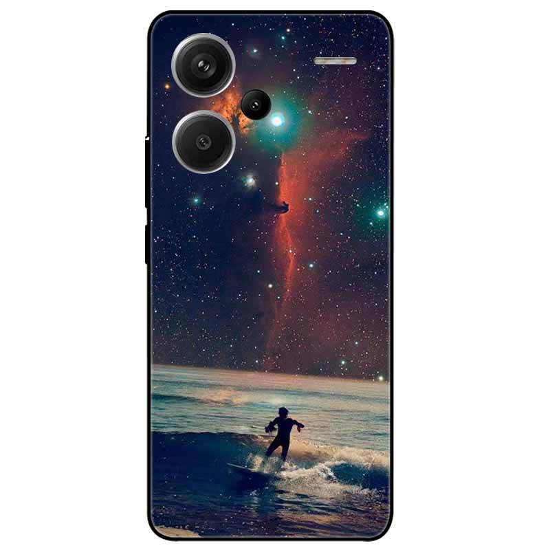 For Redmi Note 13 Pro Plus 5G Pro+ Case Soft Black Painted Cats TPU Funda For Xiaomi Redmi Note 13 Pro 5G Note13 Silicone Cover