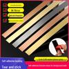 Self-Adhesive Titanium Gold Stainless Steel Trim Strip for TV Wall & Ceiling