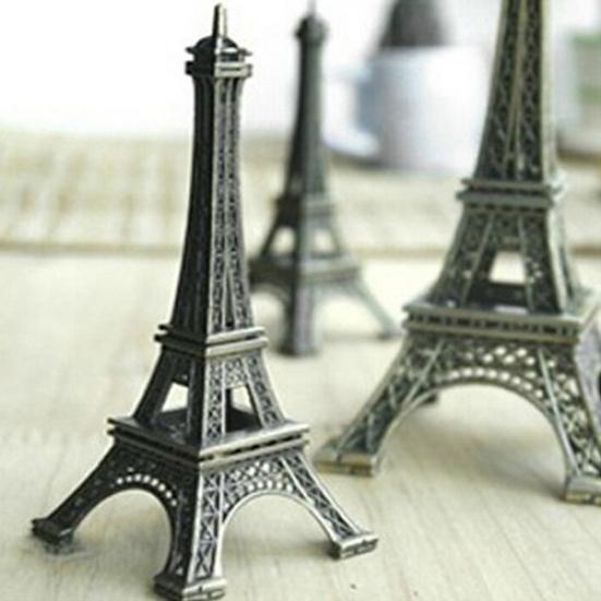 15cm Home Decoration Romantic Paris Eiffel Tower Metallic Model Figurines Decor
