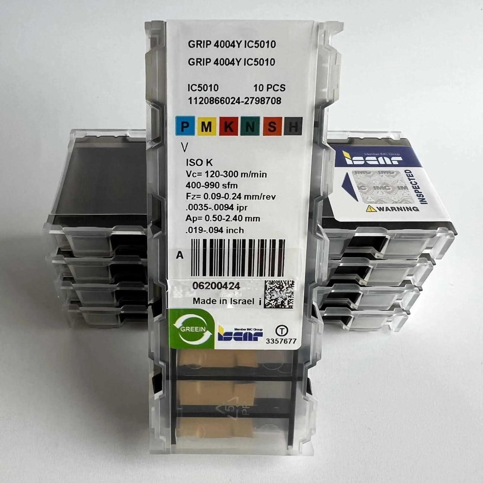 

GRIP4004Y IC5010 /Industrial indexable Carbide Inserts 10 PCS
