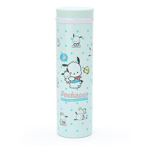 Sanrio Children's Water Bottle, 460ml, Direct Drinking, Lightweight, Stainless Steel, Pochacco Design, Insulated, Girls' Character, 814261