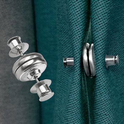 Curtain Magnetic Fasteners That Are Sewn-free, Detachable and Feature Strong Magnetic Force Interlocking Magnetic Snap Fasteners.