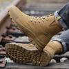 Cow Suede Work Boots Men Safety Shoes Anti-Smash Anti-Scalding Welder Shoes Steel Toe Safety Boots Men Autumn Winter Work Shoes