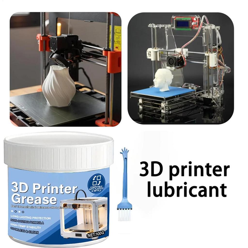 NEW 3D Printer Grease - High Temp, Corrosion & Noise Resistant - For Rails, Screws, Bearings - Safe For Plastics & Metals 100g