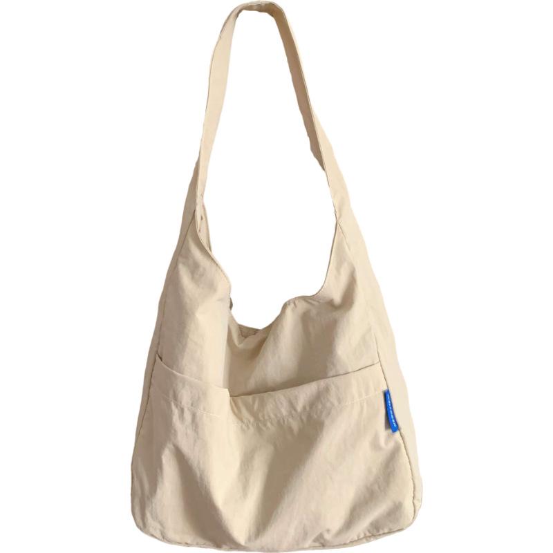 

Однотонная сумка-тоут в стиле ленивого ветра, женская повседневная универсальная сумка через плечо для поездок на работу, большая вместимость, студенческая сумка для занятий single package