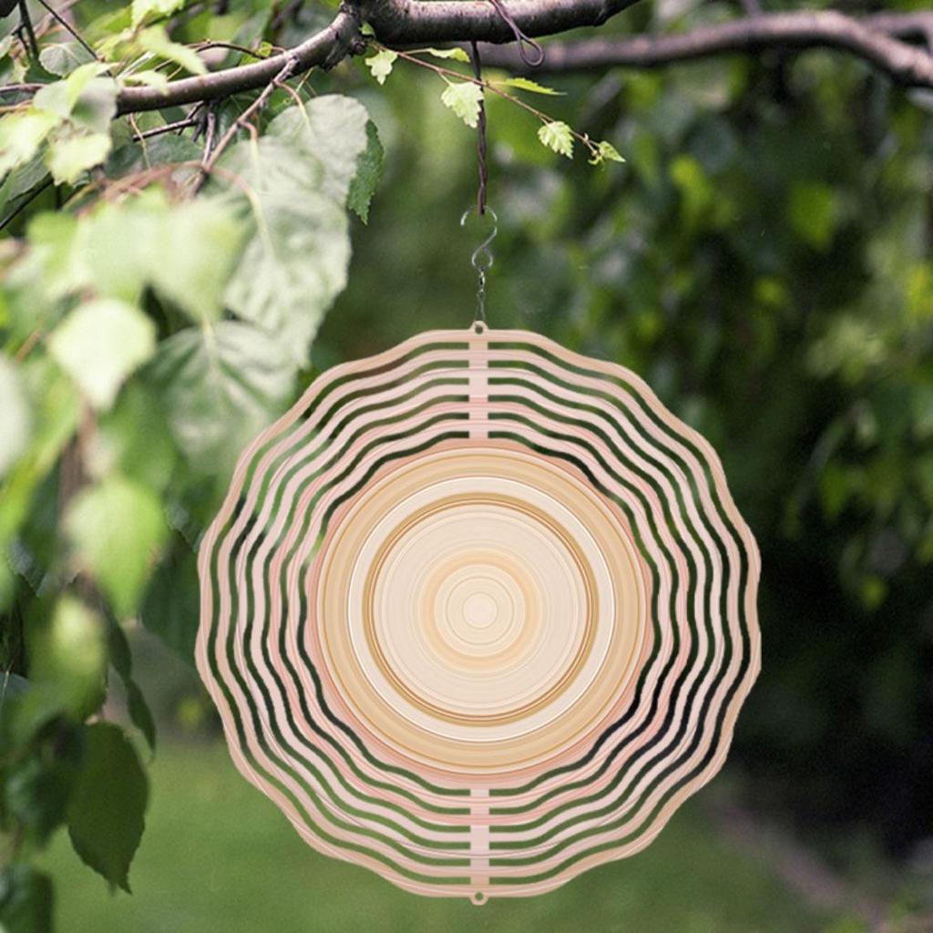 10 Inch Hanging Wind Chime for Outdoor Decor Rotating Design with 360 Hook Perfect for Patio Balcony Garden Spring and Summer Decoration