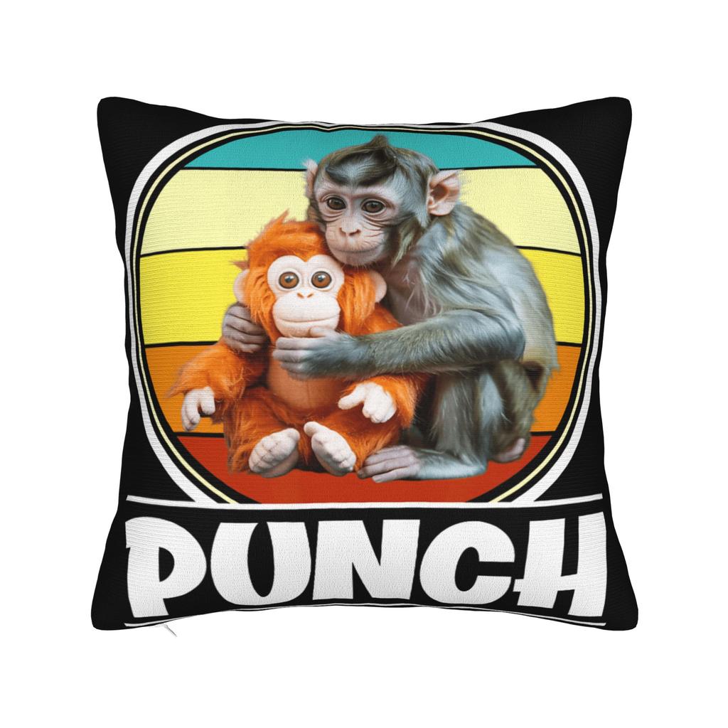 Baby Monkey Punch Cute Cuddly Little Love Pillowcases  Novelty Pillow Case For Sofa Bedroom Home Decor Soft Pillow Cover