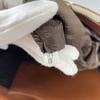 PRADA Symbol Embroidery Fabric Tote Bag Brown Women used