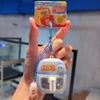 Cute Simulation Food Keychain Interactive UV Color Changing Keychain Mini Oven Toy  Car Key