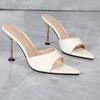 Nischen vielseitige spitze dünne Absätze sexy Sandalen mit offenen Zehen Damen High Heels Damen coole Pantoletten 2025 Sommer neu