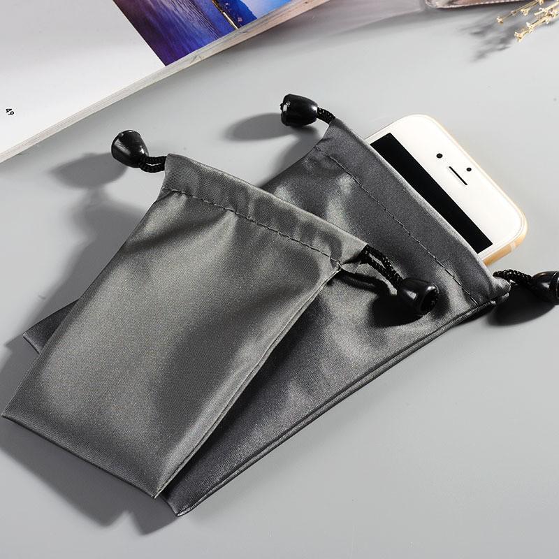 Waterproof Power Bank & Phone Storage Bag with Stretch Nylon and Flannel Compartments, Includes Selfie Stick Holder.