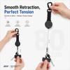 360° drehbare Handy-Lanyard Stahlseil Einziehbare Telefon-Lanyard Reise Wandern