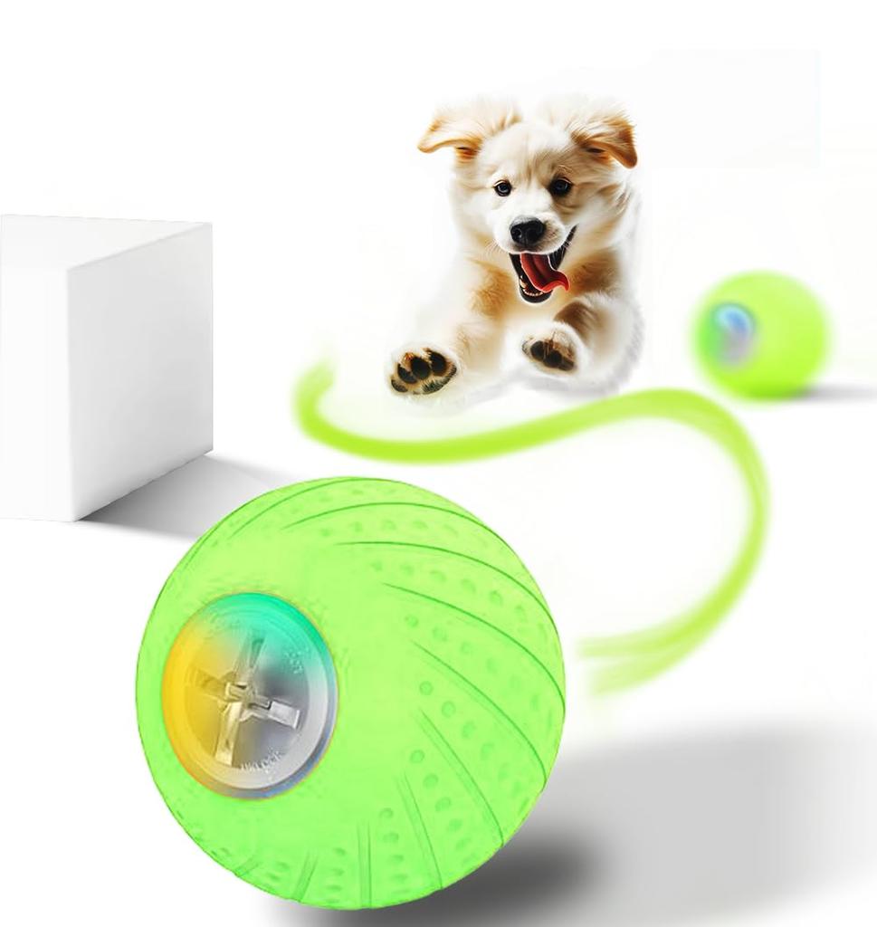 Automatic Dog Electric Toy for Moving Great for Exercise While Away Ball, Pets, Ball, You're (Green)