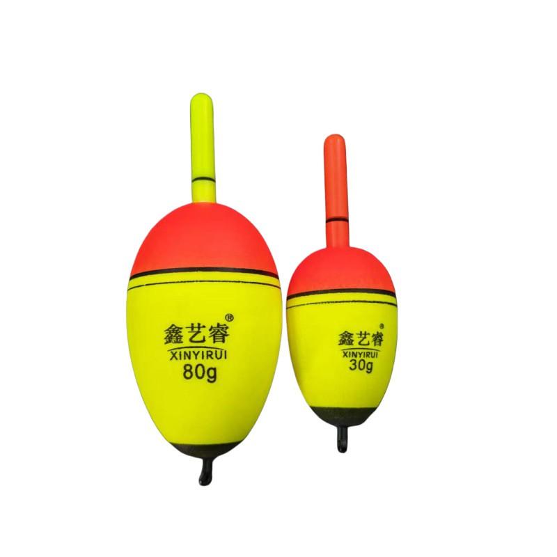 LED Illuminated Foam Fishing Float Night Sea Soft Buoy Carp Bighead 20g-100g With Battery