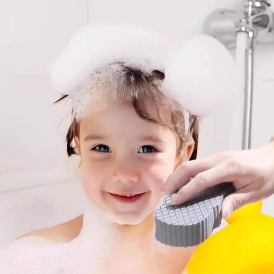 Reusable Bath Scrubber Gentle Skin Scrubber with Lanyard Efficient Exfoliation Dead Skin Remover Universal Skin Type Bath Accessory