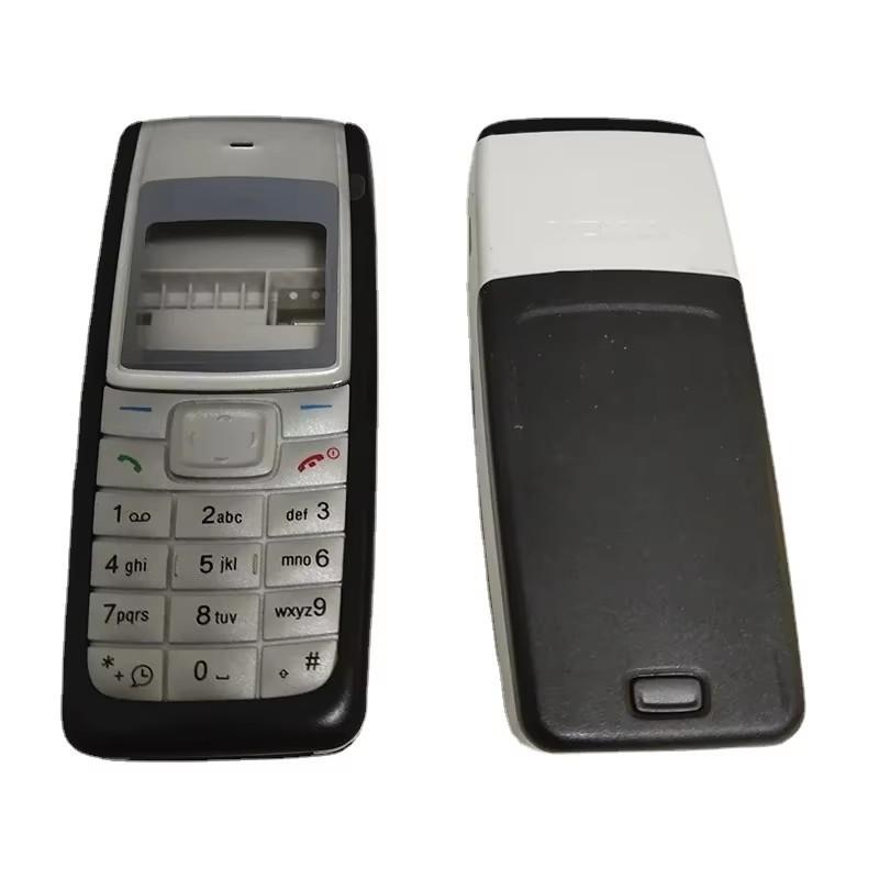 10 Stück Vollgehäuse Rückseite Akkuabdeckung Rückgehäuse Gehäuse Mittelrahmen + Englische Tastatur Für Nokia 1110 1110i 1112