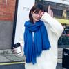 Cotton and Linen Scarf, Women's Spring New Sweet Sunscreen Beach Towel, Solid Color Shawl