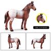 Oenux Farm Animals Steed Foal Clydesdale Arabian Horse Model Action Figures Equestrian PVC Collection Education Kid Toy Gift