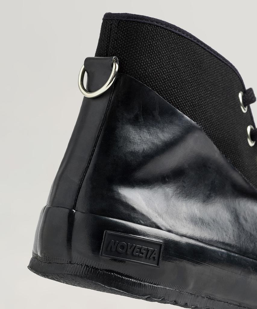 Novesta Rubberen Sneakers Helemaal Zwart