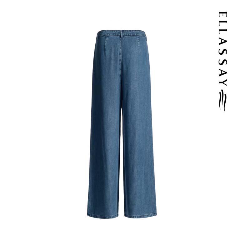 ELLASSAY Women's Lyocell Straight-Leg Jeans