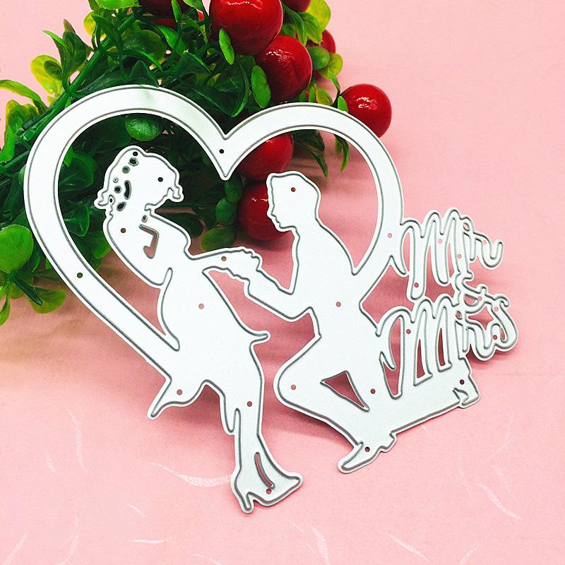 Love Money Proposal Site Metal Stencil Embossing Cutting Dies for Diy Scrapbooking Paper Card Embossing Craft Decor