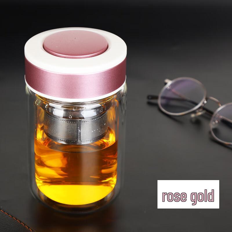 Double-Layer Insulated Glass Tea Cup