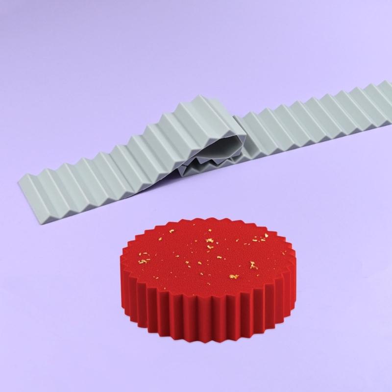 Elegant Lace Pattern Molds Cake Border Decorations Kitchen Bakings Tool Fondants Moulds Silicone Texture for Baking