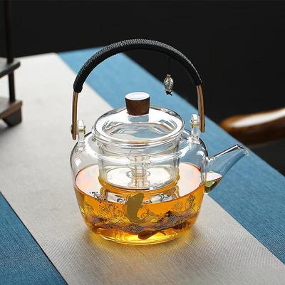 Multifunktionale Glas-Teekanne mit großem Fassungsvermögen