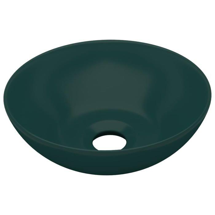 VidaXL Lavabo de Salle de Bain Rond Vasque à Poser de Toilette Lave-mains de Cuisine Salle de Cosmétiques Maison Intérieur 146981