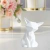 Moderne keramisk dyreskulptur for hjemmedekor
