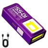 1/2Pcs Mini COB LED Flashlight Rechargeable Powerful Work Light with Clip Magnet Waterproof Camping Walking Pocket Lamp Portable Lights
