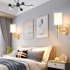 Modern Metal Wall Lamp Antique Funnel Glass Shade Wall Sconce Light Fixtures Loft Bedroom Bathroom Bedside Mirror Lighting