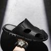 Baotou Sandals Summer Personalized Fashion Sports and Leisure Slippers Perforated Shoes Large-sized High-quality Leather Shoes