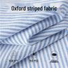 Mark Fairwhale Men's Casual Oxford Stripe Long Sleeve Shirt