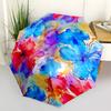 1PC Floral Pattern Automatic Open/close Umbrella with 8-Rib Structure for Women/Men, All-Season Use - Travel Essential, Stylish Accessory, Highquality