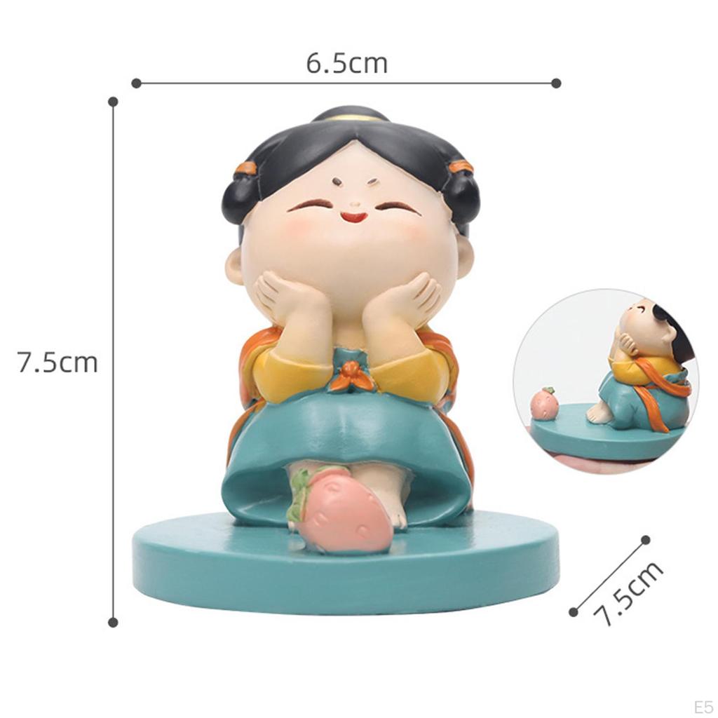 Suporte de Telefone para Carro Poliresina Figura de Smartphone Suporte Preguiçoso Decoração