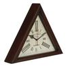 Orologio da Parete Triangolare 30 Cm, Decorativo da Parete con Cornice in Legno Marrone, Stanza, Soggiorno, Studi, Uffici, Arredamento Casa Miglior Articolo per Regalo