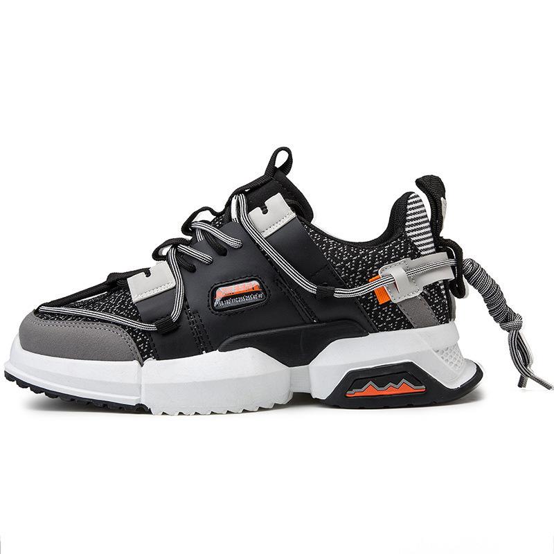 

Модные мужские повседневные кроссовки весна-осень кроссовки дышащая мужская обувь на шнуровке удобная обувь на платформе мужская вулканизированная обувьff5 39 чёрный