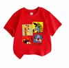 Kids Boys Girls 100% Cotton Crew Neck Short Sleeve T-Shirt, Cute Little Jungle Friends Giraffe Zebra Toucan Animal Printed Casual Tee for Daily Wear