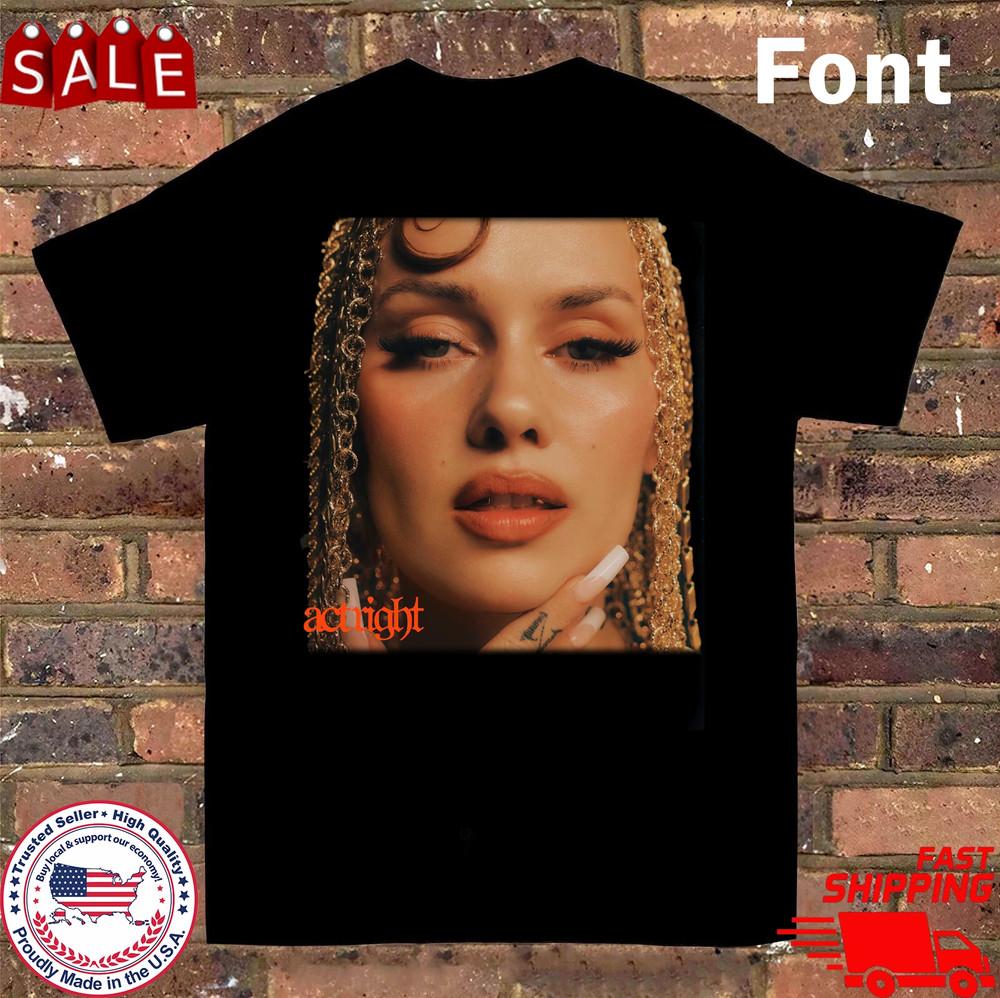 

Sasha Keable act right Album T Shirt Black All Size S to 5XL Unisex T-Shirt S