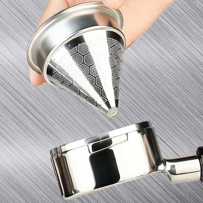 Portable Pourover Coffee Filter Funnel with Double Layer Screen for Travel Office Home Use Stable Base Prevent Spill